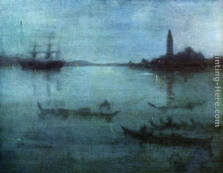 James Abbott McNeill Whistler Nocturne in Blue and Silver The Lagoon, Venice